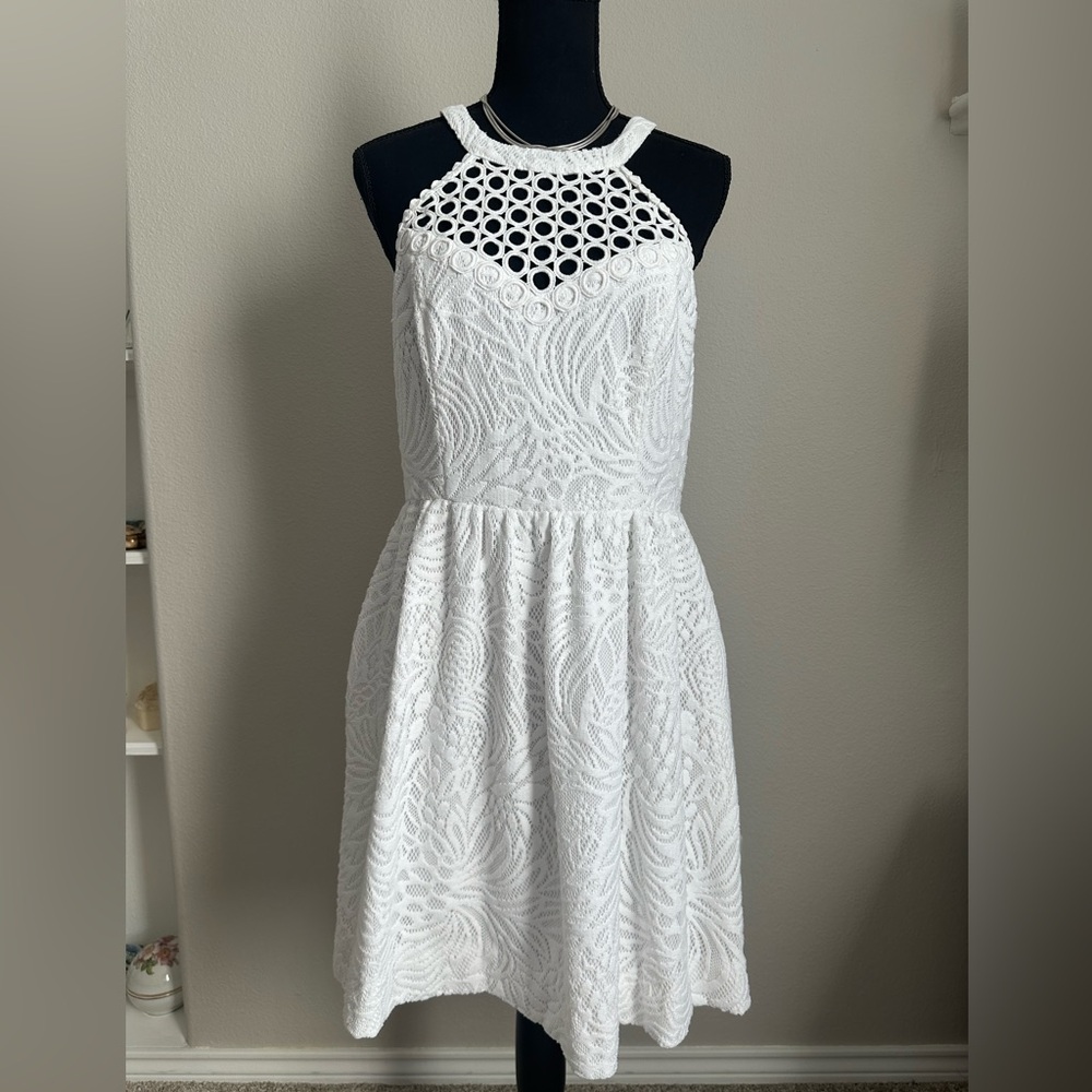 Lilly Pulitzer White Lace Midi Dress